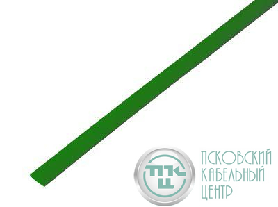 Трубка термоусадочная ТУТ нг 6.0/3.0 зел. 1м REXANT 20-6003