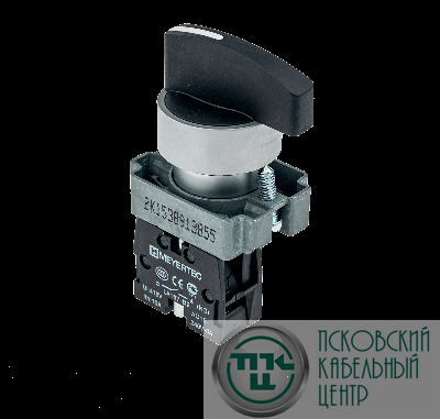 Переключатель длинная ручка черн. 2 полож. 1NO фикс. мет. MTB2-BJZ112 ОВЕН 58189