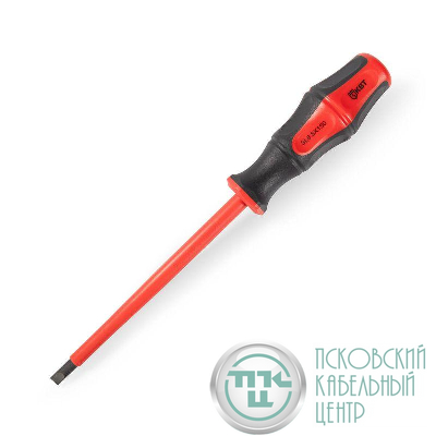 Отвертка диэлектрическая шлицевая 6.5х150 ПРОФИ КВТ 102999