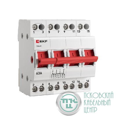 Переключатель трехпозиционный ТПС-63 4P 63А PROxima EKF TPS463