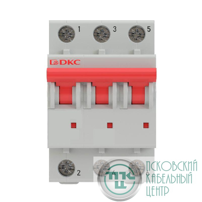 Выключатель автоматический модульный 3п C 25А 6кА MD63 YON MD63-3C25-6
