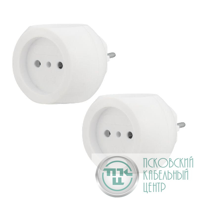 Разветвитель 3-м 6А Шар бел. (уп.2шт) Rexant 11-1063-2