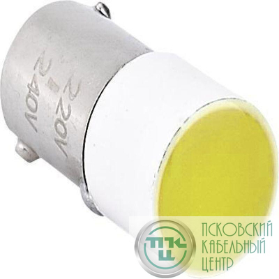 Лампа BA9s для NP2 AC/DC24В (LED) (R) желт. CHINT 576748