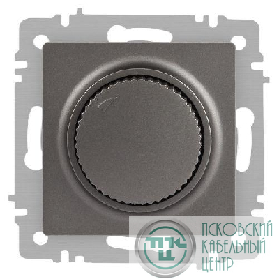 Светорегулятор поворотный СП Accent 6-401-09 600Вт 230В IP20 титан Intro Б0063685