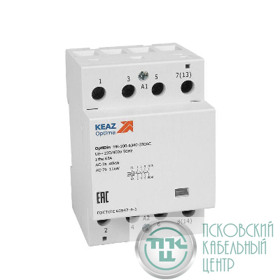 Контактор модульный OptiDin MK-100-6340-230AC КЭАЗ 321191
