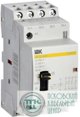 Контактор модульный КМ20-40МР AC с ручным управ. KARAT IEK MKK12-20-40