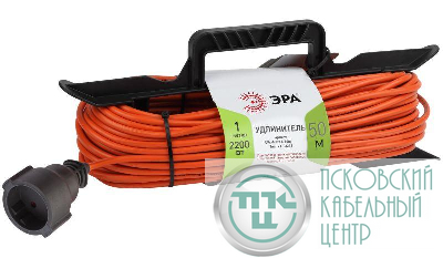 Удлинитель-шнур на рамке 1х50м без заземл. 16А IP20 UFx-1-2х1.5-50m ПВС 2х1.5 Эра Б0046823