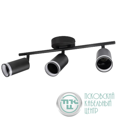 Светильник PCL-0103 3xGU10 IP20 230В BL настен./потолочн. декор. под лампу JazzWay 5066427