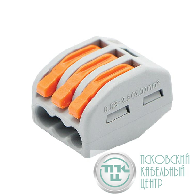 Клемма строительно-монтажная СМК 222-413 (уп.25шт) IN HOME 4690612027234