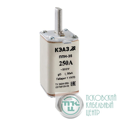 Вставка плавкая ППН 35 125А Х1 габарит 1 УХЛ3 КЭАЗ 120235