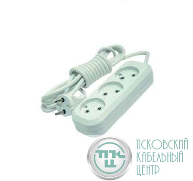 Удлинитель 3х3м без заземл. 10А IP20 Makel MGP123
