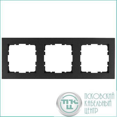Рамка 3-м G-Classic антрацит Jasmart G1003B