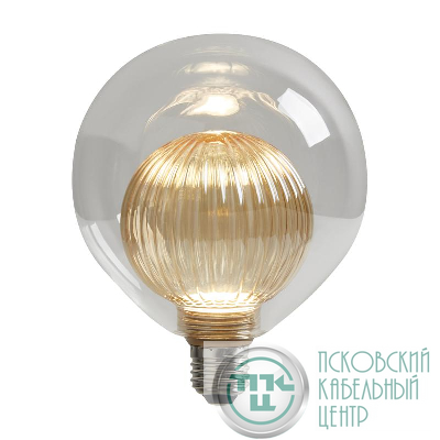 Лампа светодиодная филаментная Loft 271 G125G8027 4Вт 3000К E27 Voltega 8572