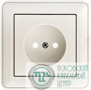 Розетка 1-м СП W59 16А IP20 без заземл. защ. шторки бел. SE RS16-151-18