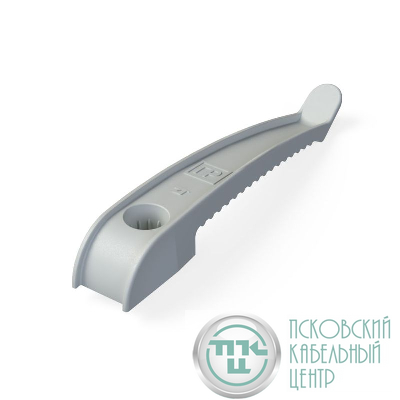 Держатель кабеля односторонний для прямого монтажа сер. (уп.20шт) Промрукав PR13.0380