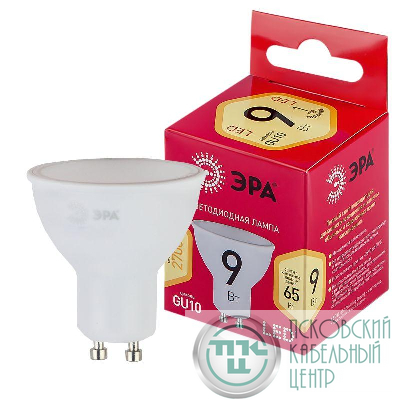 Лампа RED LINE LED MR16-9W-827-GU10 R GU10 R 9Вт софит тепл. бел. свет Эра Б0050691