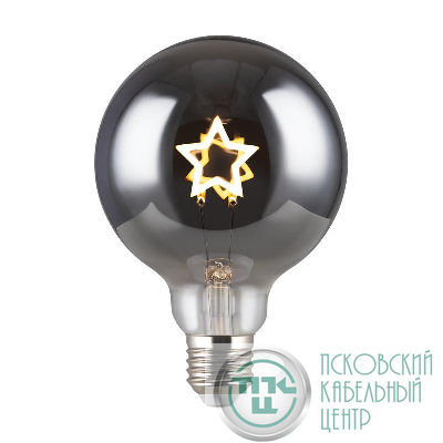Лампа светодиодная Loft Led G95 3Вт 3000К E27 Voltega 8521