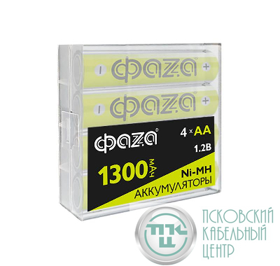 Аккумулятор AA/HR6 Ni-MH 1.2В 1300мА.ч Box-4 (уп.4шт) ФАZА 5059733