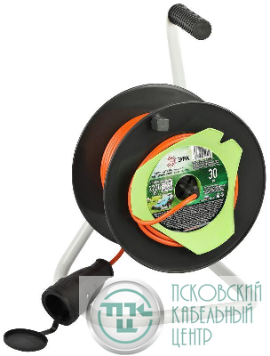 Удлинитель на катушке 1х30м без заземл. RP-1-2x1-30m ПВС 2x1 Эра Б0059770