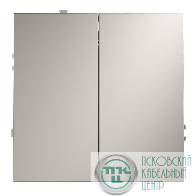 Переключатель перекрестный 2-кл. СП S70 10А механизм кашемир Voltum VLS020503