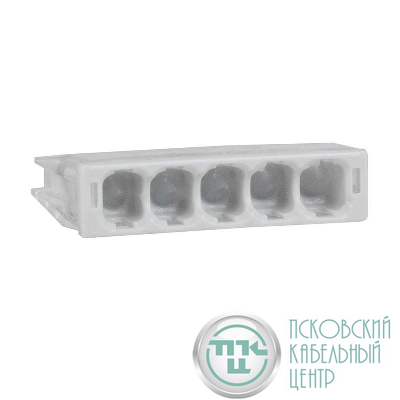 Клемма строительно-монтажная OptiKit СМК 2273-245 (с пастой) 5 отверстий 0.5-2.5кв.мм КЭАЗ 351057