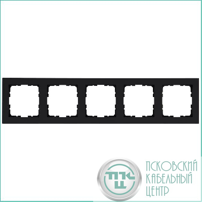 Рамка 5-м G-Classic черн. матов. soft touch Jasmart G1005PB