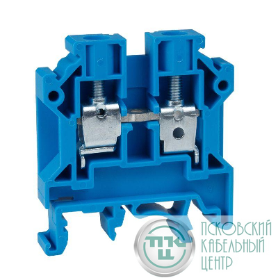 Клемма проходная винтовая OptiClip CTS-6-I-BU-41A-(0.5-6) син. КЭАЗ 289776