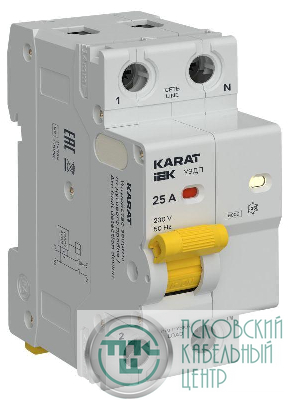 Устройство защиты от дугового пробоя (УЗДП) 1P+N 25А KARAT IEK KA-DP10-1-025