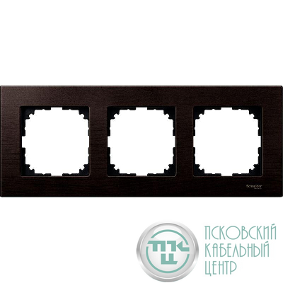 Рамка 3-м Merten деревян. венге SchE MTN4053-3471