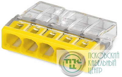 Клемма строительно-монтажная СМК 2273-205 EU2.5 415 5-проводная прозр. TOKOV ELECTRIC TKE-EU2.5-415/C100
