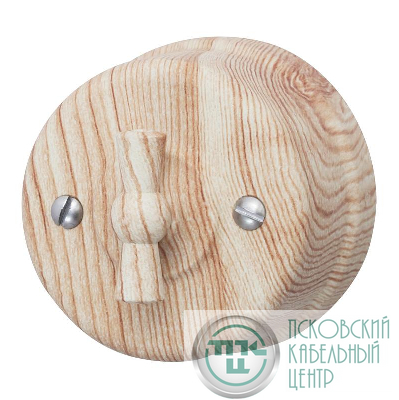 Выключатель 1-кл. ретро ABS-пластик карельская сосна Bironi B1-200-13