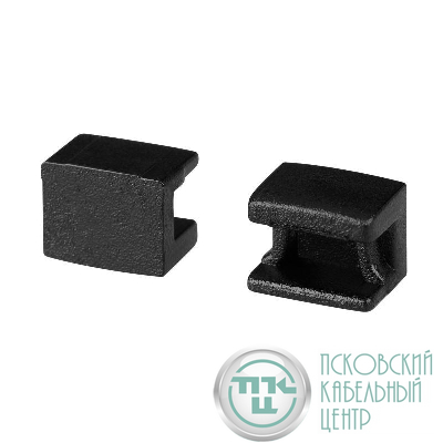 Заглушка PLINTUS-FANTOM BLACK глухая пластик (комплект) Arlight 043907