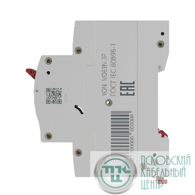Выключатель автоматический модульный 3п C 40А 6кА MD63N YON MD63N-3PC40