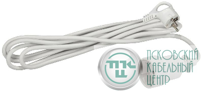 Удлинитель-шнур 1х5м с заземл. 10А IP20 UX-1е-5m ПВС 3х0.75 Эра Б0039818