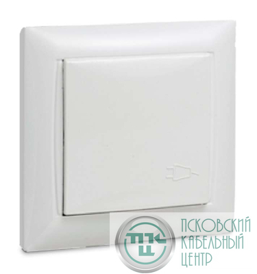 Розетка 1-м VALENZO защ. крышка с заземл. 6114 бел. ASD / IN HOME 4690612006376