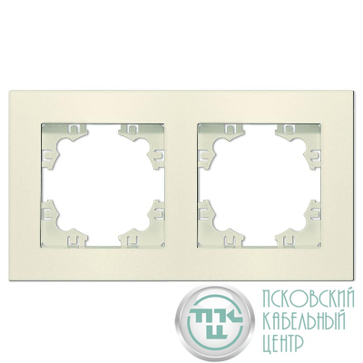 Рамка 2-м Афина универс. сл. кость (ivory) Universal A0044-I
