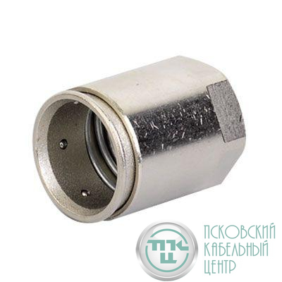 Муфта труба-коробка d25мм IP66/IP67 М25х1.5 внутр. резьба никелир. латунь DKC 6112-A25