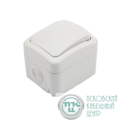 Выключатель 1-кл. ОП Mini OG IP54 бел. Kranz KR-78-0601