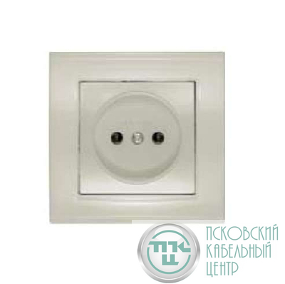 Розетка 1-м СП Бриллиант 16А IP20 без заземл. сл. кость UNIVersal 7948806