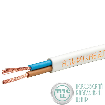 Шнур ШВВП 2х0.5 380В Б (уп.100м) АЛЬФАКАБЕЛЬ 5395