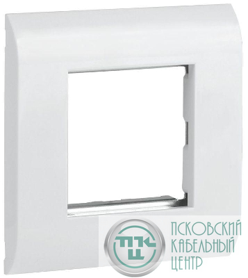 Рамка лицевая для мод. Mosaic 80х80мм метал. суппорт бел. ITK CS5-12M-M