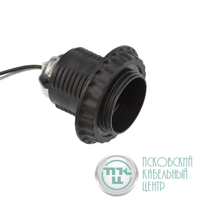Патрон E27 с проводом 20см черн. Rexant 11-8876