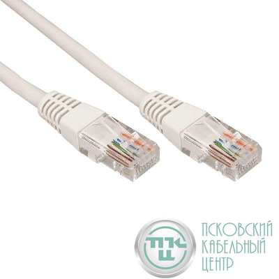 Патч-корд UTP 5e кат. литой 1.5м сер. (уп.10шт) Rexant 18-1004