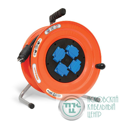 Удлинитель на катушке 4х50м с заземл. 16А IP44 У16-046 КГ 3х2.5 термозащита с защ. крышкой UNIVersal 9633329