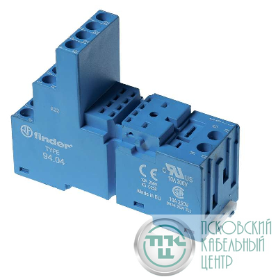 Розетка для реле 55.32/55.34 винт. клеммы FINDER 9404SMA