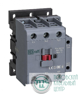 Контактор КМ-102 3п 95А кат. 230В AC 1НО+1НЗ AC-3 AC-4 DEKraft 22010DEK