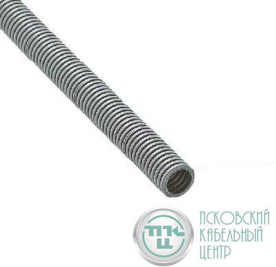 Труба гофрированная ПВХ легкая d32мм с протяжкой сер. (уп.25м) Ruvinil 13201