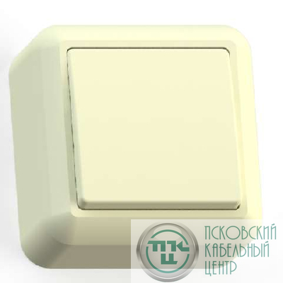 Выключатель 1-кл. ОП Оптима 10А IP20 А110-377 с монтаж. пластиной сл. кость Кунцево 8030