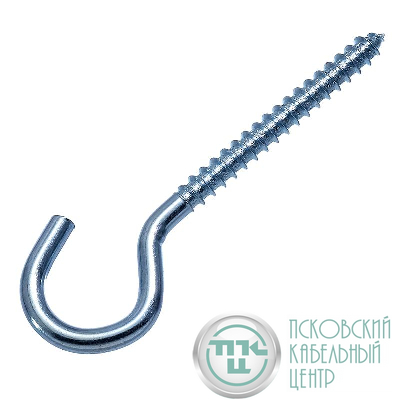 Шуруп-полукольцо 4х50 цинк европодвес (уп.2шт) СТРОЙМЕТИЗ 2200711