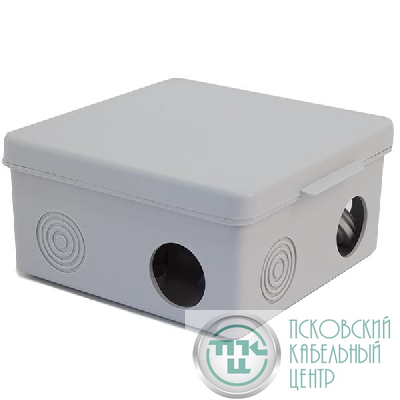 Коробка распределительная ОП 100х100х50мм 7 каб. вводов IP54 сер. TOKOV ELECTRIC TKE-KR-100-100-50-C06